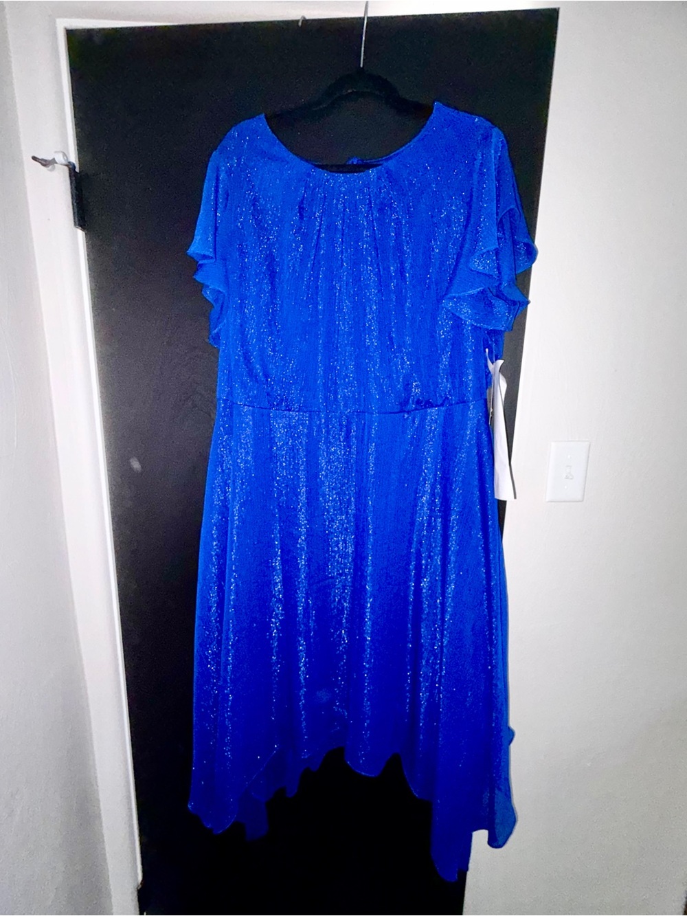 NWT - Jessica Howard Shimmering Cobalt High-Low Dress